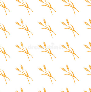 农场 大麦 作物 包装 插图 耳朵 月桂 艺术 农业 黑麦