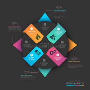 商业的创造性信息图表元素。