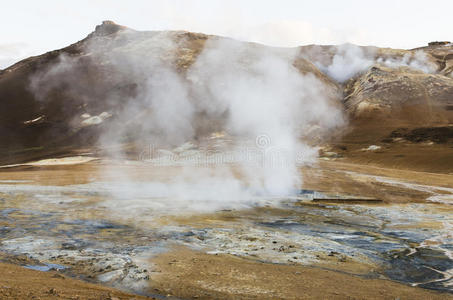 沙漠 冰岛语 风景 间歇泉 目的地 欧洲 敬畏 活动 热的
