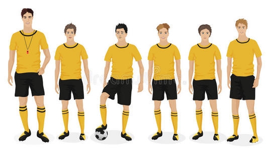 联盟 儿童 足球 朋友 守门员 童年 男孩 比赛 插图 性格