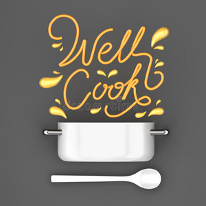 晚餐 厨师 要素 厨房 生活 海报 标签 动机 插图 烹饪