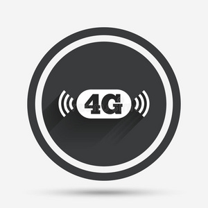 4g标志。 移动电信技术。