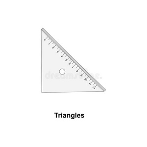 科学 工具 艺术 学校 三角形 插图 大小 教育 偶像 简单的
