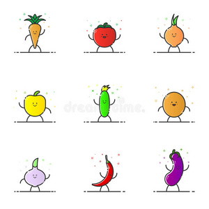 面对 茄子 表情符号 辣椒 卡通 胡椒粉 加里克 应用程序