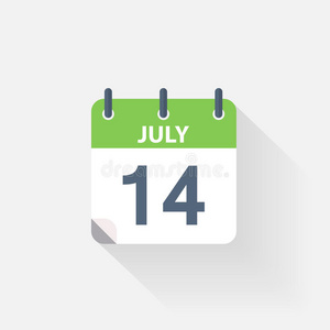 7月14日日历图标