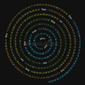 2017年日历设计螺旋