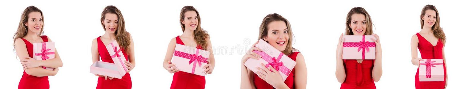 胸部 快乐 生日 奢侈 女孩 附件 蒙太奇 拼贴 接受 礼品盒