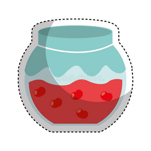 水果保存在罐子图标