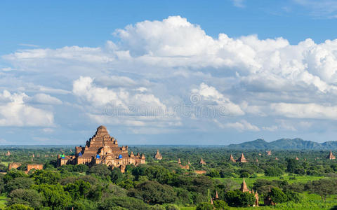 宝塔 历史的 缅甸 异教徒 风景 遗产 小山 建筑学 自然