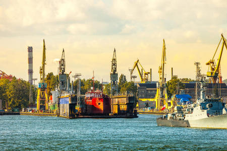 造船 码头 波兰 建筑 港湾 修理 制造业 货运 重的 建设