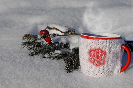 可可 圣诞节 假日 冬天 美味的 寒冷的 温暖的 套筒 浪漫的