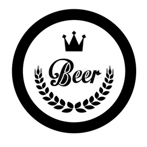 黑色啤酒相关标志图标图像