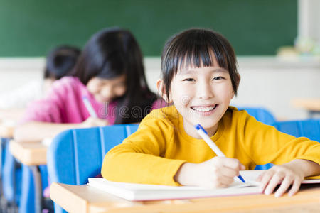 等级 可爱的 中国人 孩子们 学校 美丽的 学习 女学生