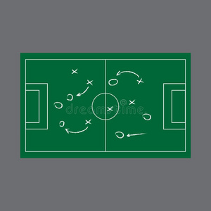 教练 领域 指令 组织 框架 足球 绘画 箭头 插图 目标
