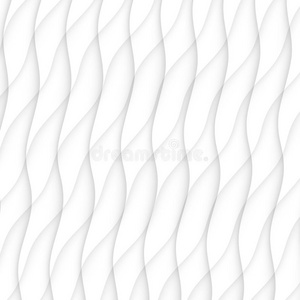 抽象模式无缝。 白色纹理。 波浪式现代