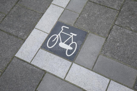 自行车道标志，阿姆斯特丹