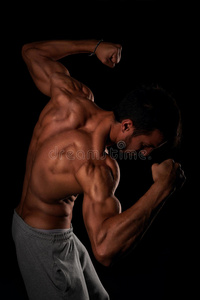 身体 运动型 能量 体格 男人 健美运动员 健身 摆姿势