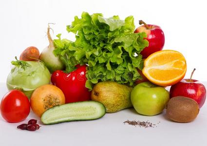 水果和蔬菜隔离
