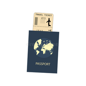 旅游业 插图 偶像 运输 文件 假期 乘客 商业 护照 旅行