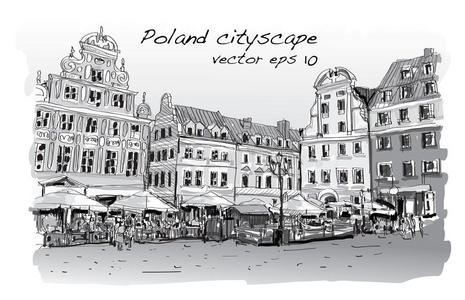 波兰城市景观素描