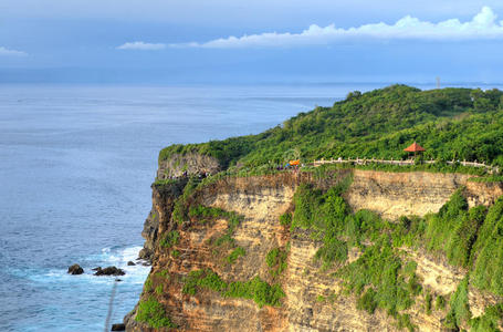 风景 美丽的 亚洲 自然 印度尼西亚 巴厘岛 岩石 海景