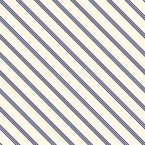 蓝色对角线抽象背景。 薄薄的斜线壁纸。 无缝图案与简单的经典主题。