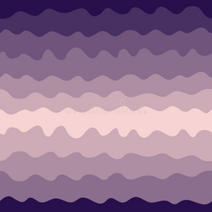 渐变波无缝图案，粉红色和紫色。 矢量