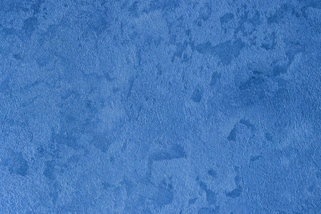 蓝色装饰灰泥或灰泥或混凝土的纹理。抽象的设计背景。
