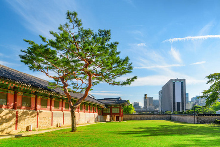 美丽的景致，多彩的建筑和庭院，庆冈