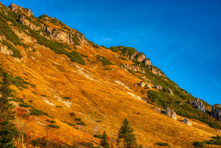 日出时山峦闪闪发光图片