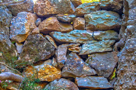 古老的 岩石 纹理 花岗岩 建筑学 自然 矿物 建设 砂岩