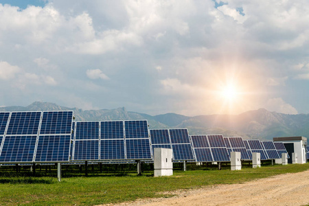 太阳能电池板，光伏，替代能源可持续资源的概念