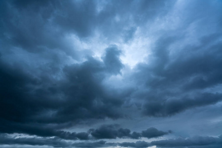 Dark thunderstorm clouds 