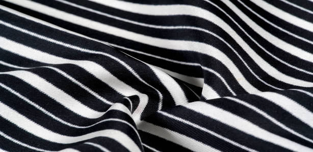  silk striped fabric. Black and white stripes. This beautiful, s