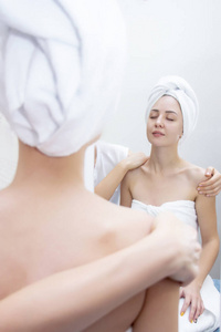 奢侈 再生 物理疗法 美容学 身体 毛巾 女人 卫生 幸福