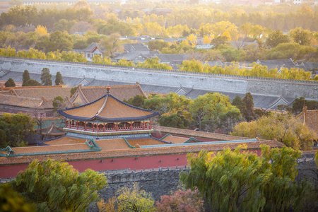 从景山公园看紫禁城