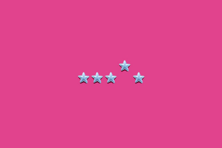 服务评级和服务提供概念，粉红色背景为星级。最小