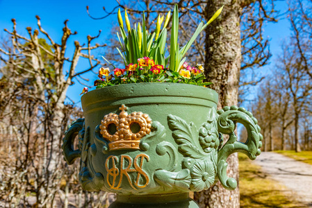 瑞典德劳特宁霍尔姆宫的皇家花盆