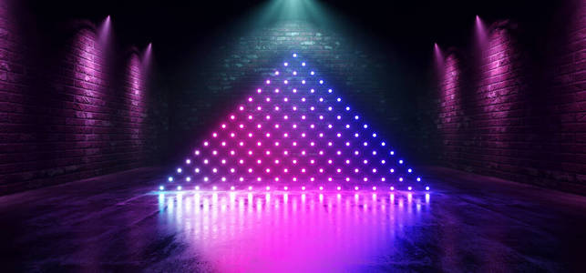 Retro Dance Floor Stage Mist Foggy Smoked Stage Dark Neon Laser 