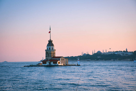 天空 马尔马拉 蓝天 夏天 少女 美丽的 伊斯坦布尔 港口