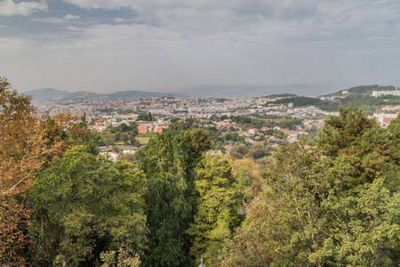 天际线 鸟瞰图 宗教 观光 葡萄牙 旅游业 风景 布拉加