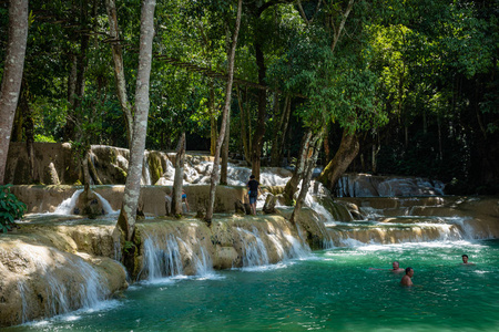 老挝琅勃拉邦省塔塞瀑布图片