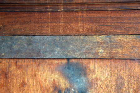 Defocused background texture of an old wood panel consisting of 