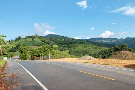 自然 天空 场景 公路 车道 沥青 日落 国家 空的 小山