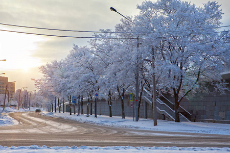 寒冷的 车辆 季节 冬天 场景 街道 旅行 天气 自然 风景