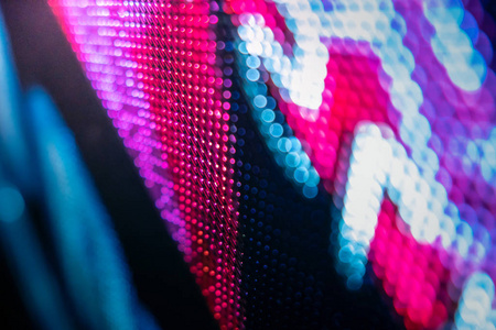 CloseUp LED blurred screen. LED soft focus background. abstract 