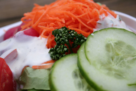 沙拉 番茄 午餐 晚餐 特写镜头 开胃菜 营养 素食主义者