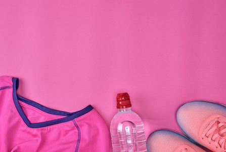 瓶子 配件 装备 健身 粉红色 演播室 健康 复制空间 锻炼