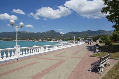 The waterfront resort of Kabardinka. Krasnodar region, Black sea