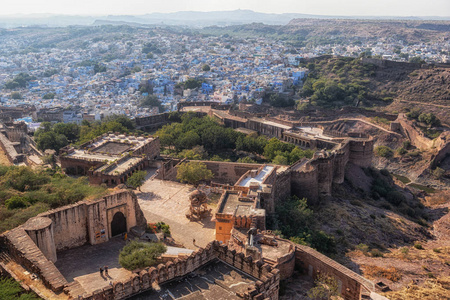 Mehrangah fort and jodhpur景观